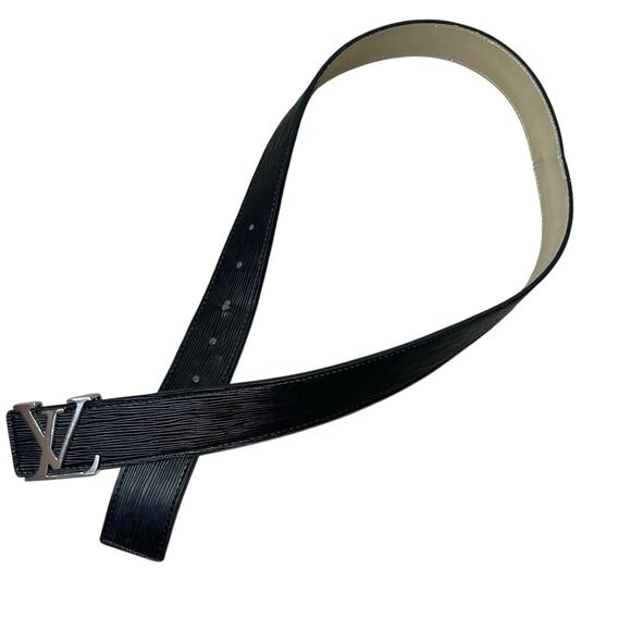 Louis Vuitton LV Men’s Monogram Belt Silver Black 44/110 - Picture 2 of 6